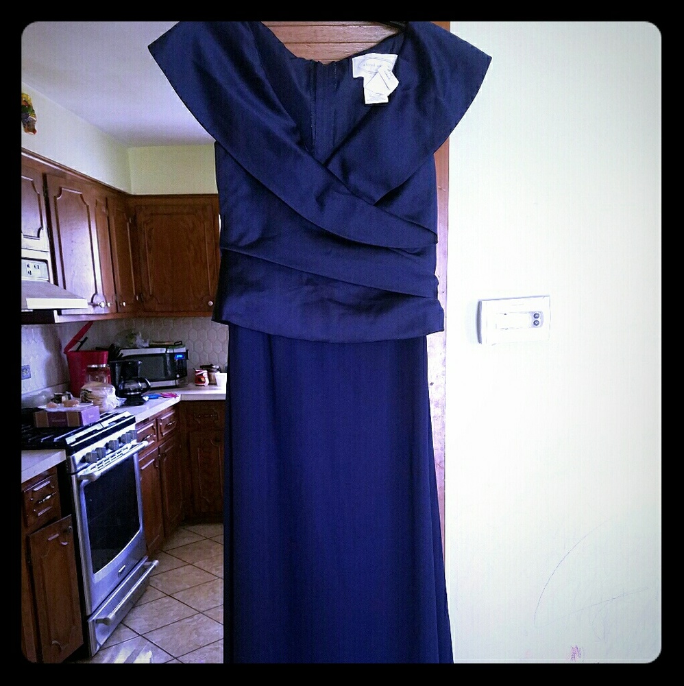 Navy blue elegant dress