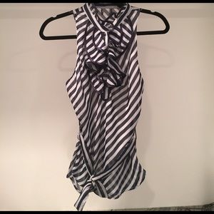 Navy Blue / White Tank