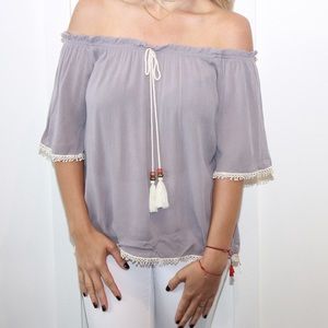 Off the Shoulder Boho top