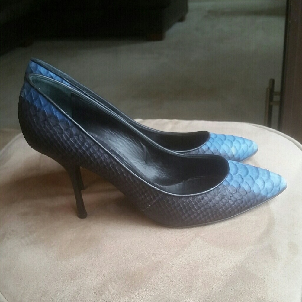 Giuseppe Zanotti Black & Blue Heels