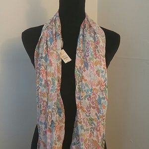 Talbots Floral Infinity Scarf NWT