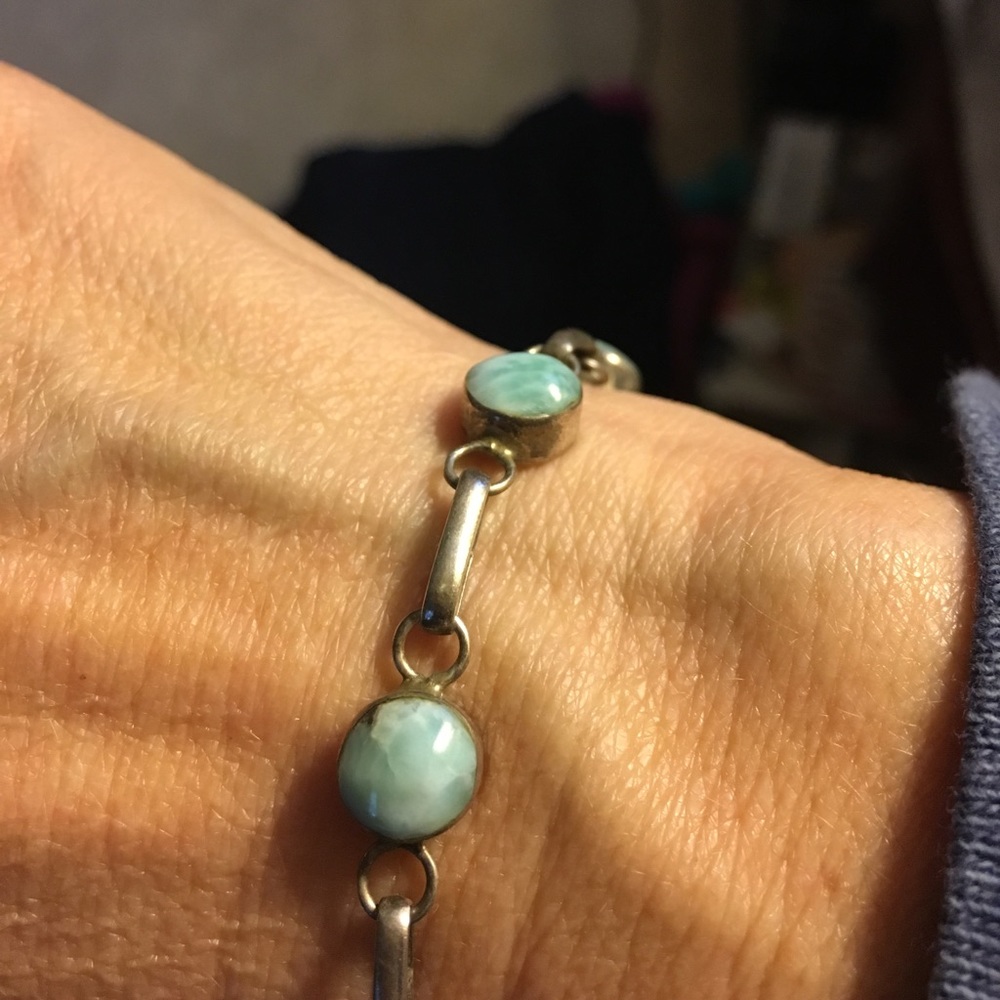 Laramar and silver bracelet beautiful stones