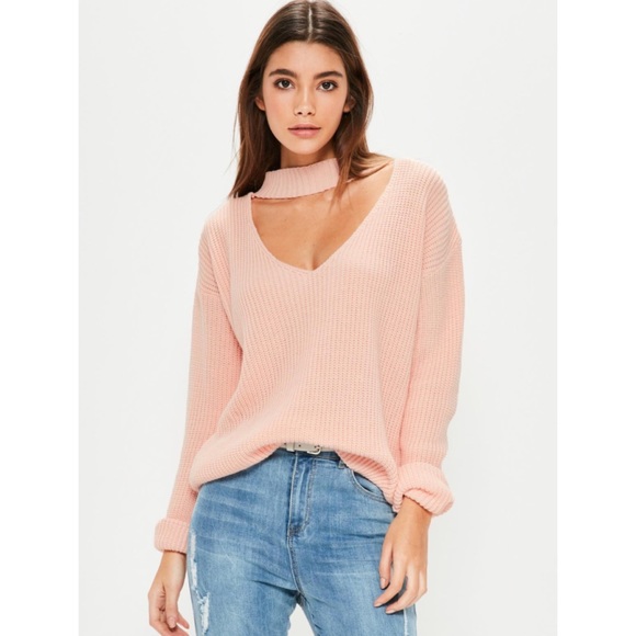 Missguided Sweaters - NWT Missguided Choker Chunky Sweater