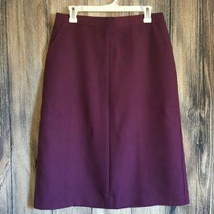 Plum career skirt plus sz 16 pockets stretch waist
