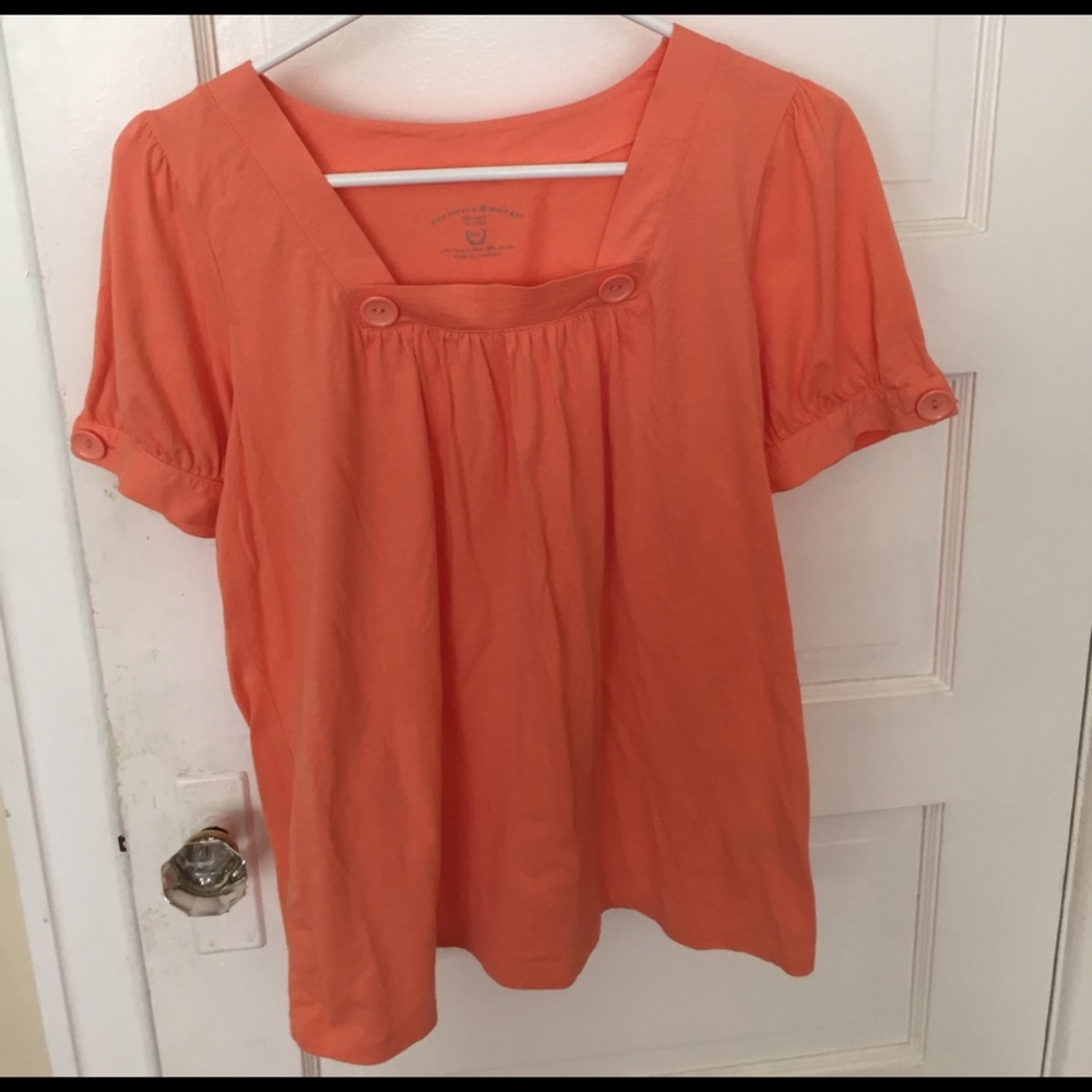 Peach cotton shirt