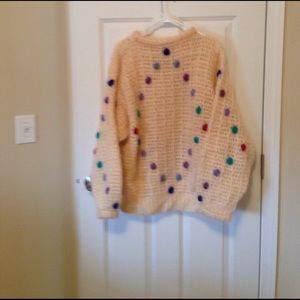 Ireland hand crocheted mohair sweater