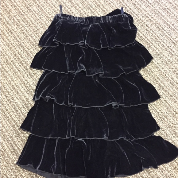 Juicy Couture Kids Black Ruffled Velvet Dress - Picture 2 of 6