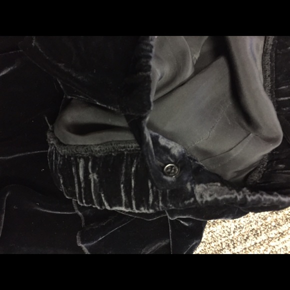 Juicy Couture Kids Black Ruffled Velvet Dress - Picture 4 of 6