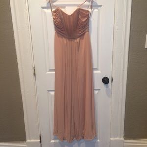 WToo Crinkle Chiffon Bridesmaid Dress