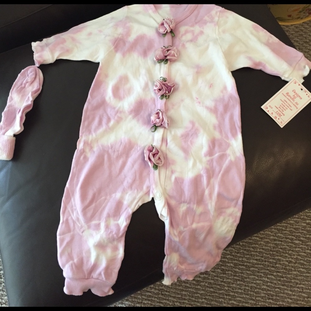 Designs by Randie tie die onesie