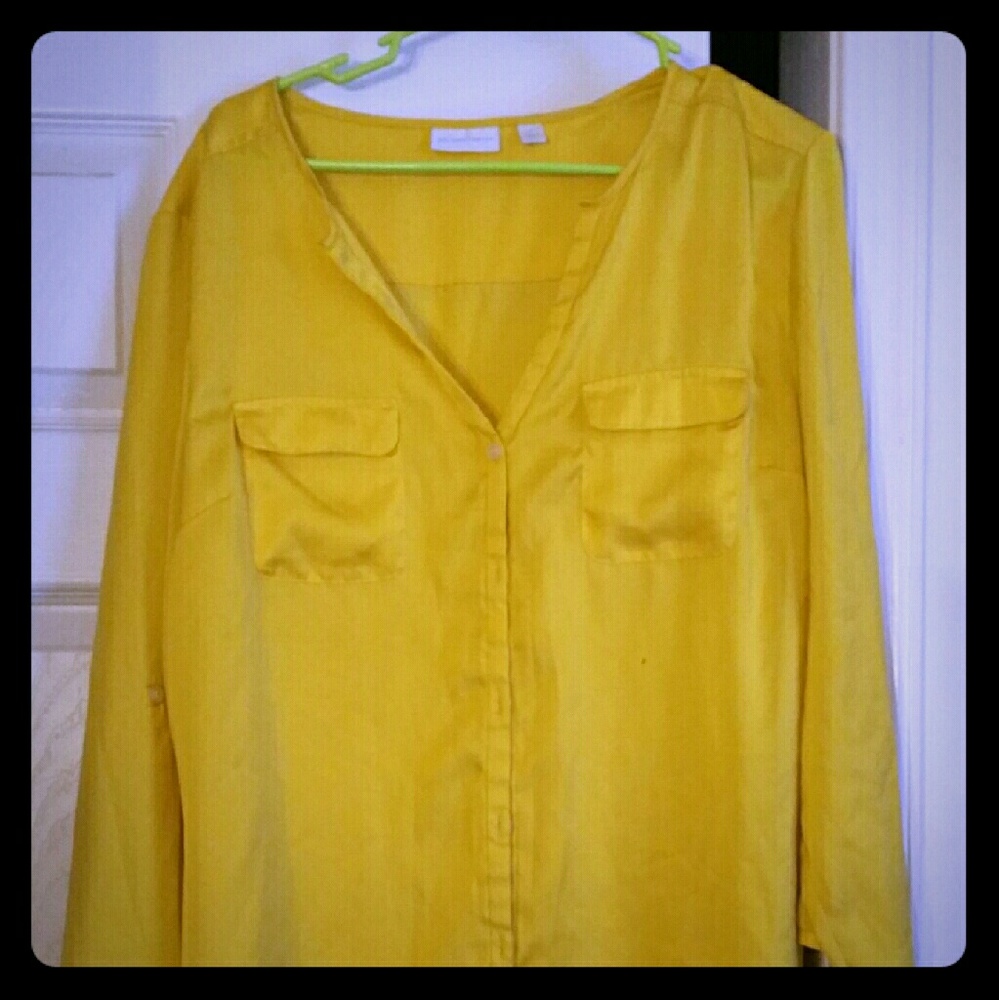 Bright yellow top