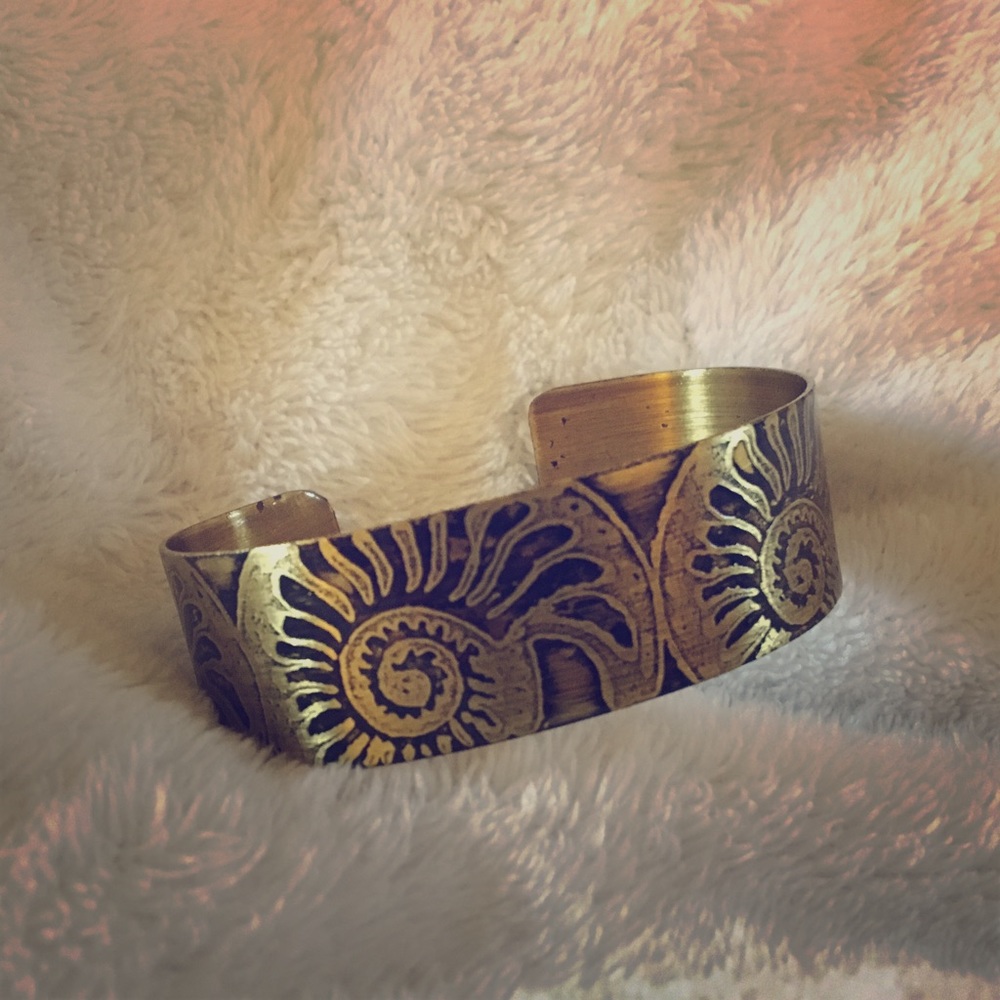 Nautilus Brass Bracelet/Arm Band -NWOT