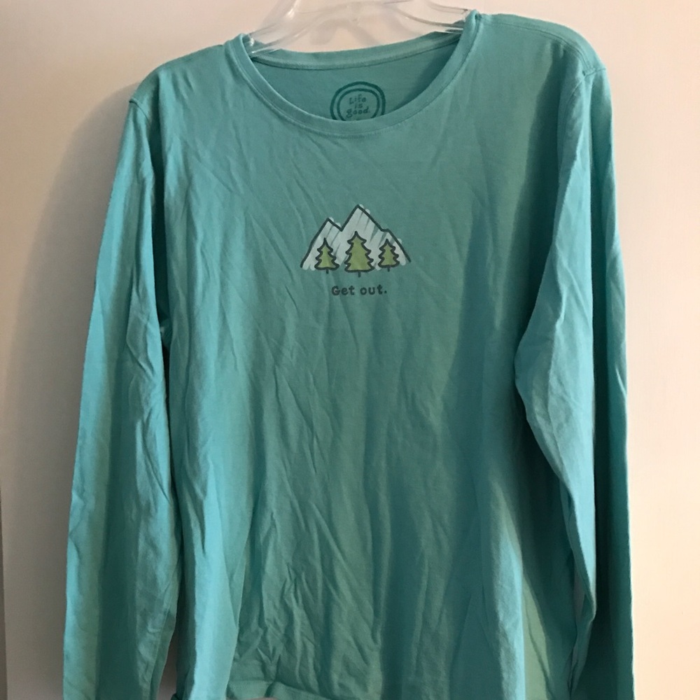 Life is Good T shirt. Large.  Long sleeve.