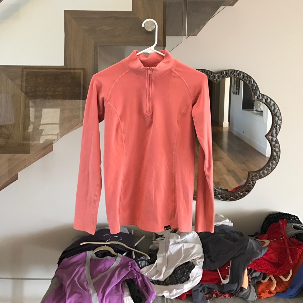 Cozy soft three-quarter zip Burton mid layer - sm