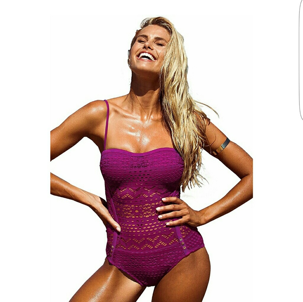 Plum colored bathing suit