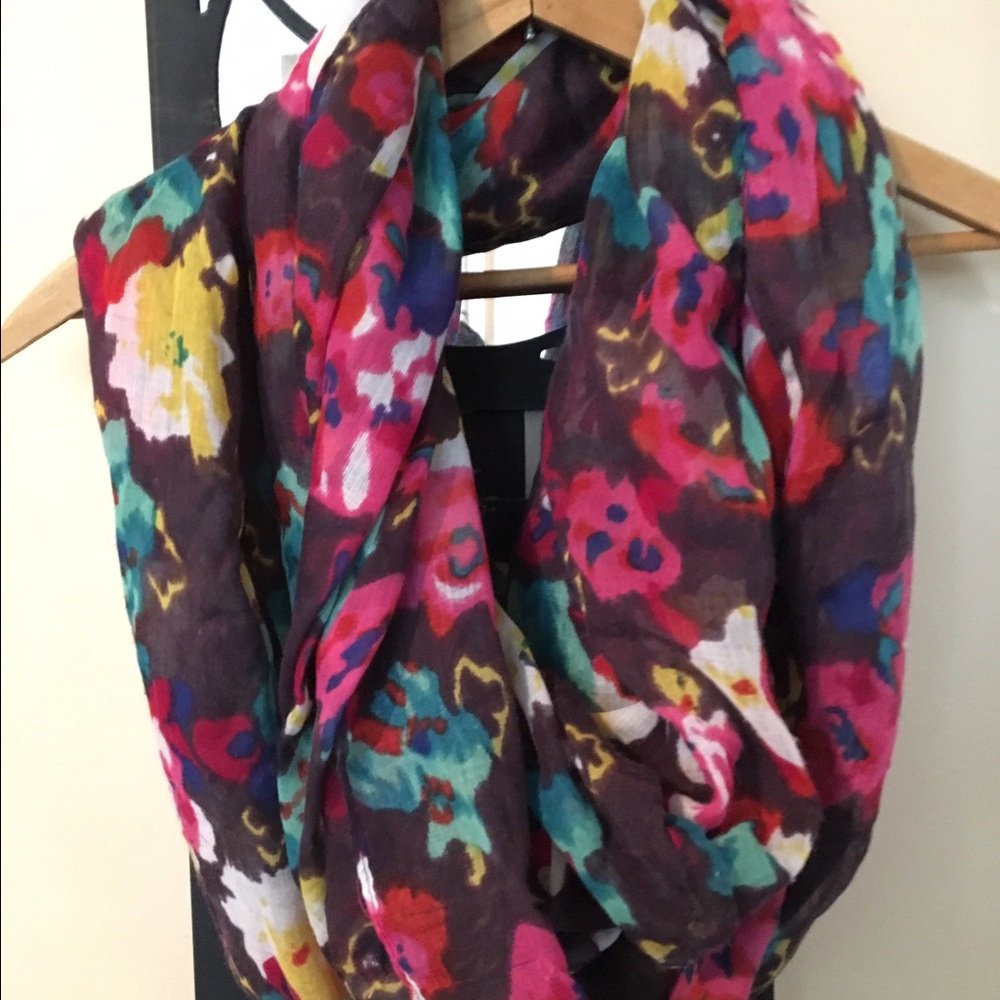 Floral infinity scarf