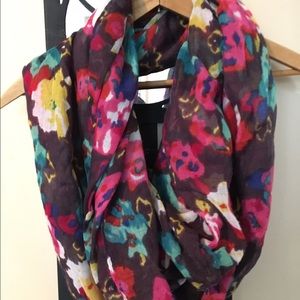 Floral infinity scarf