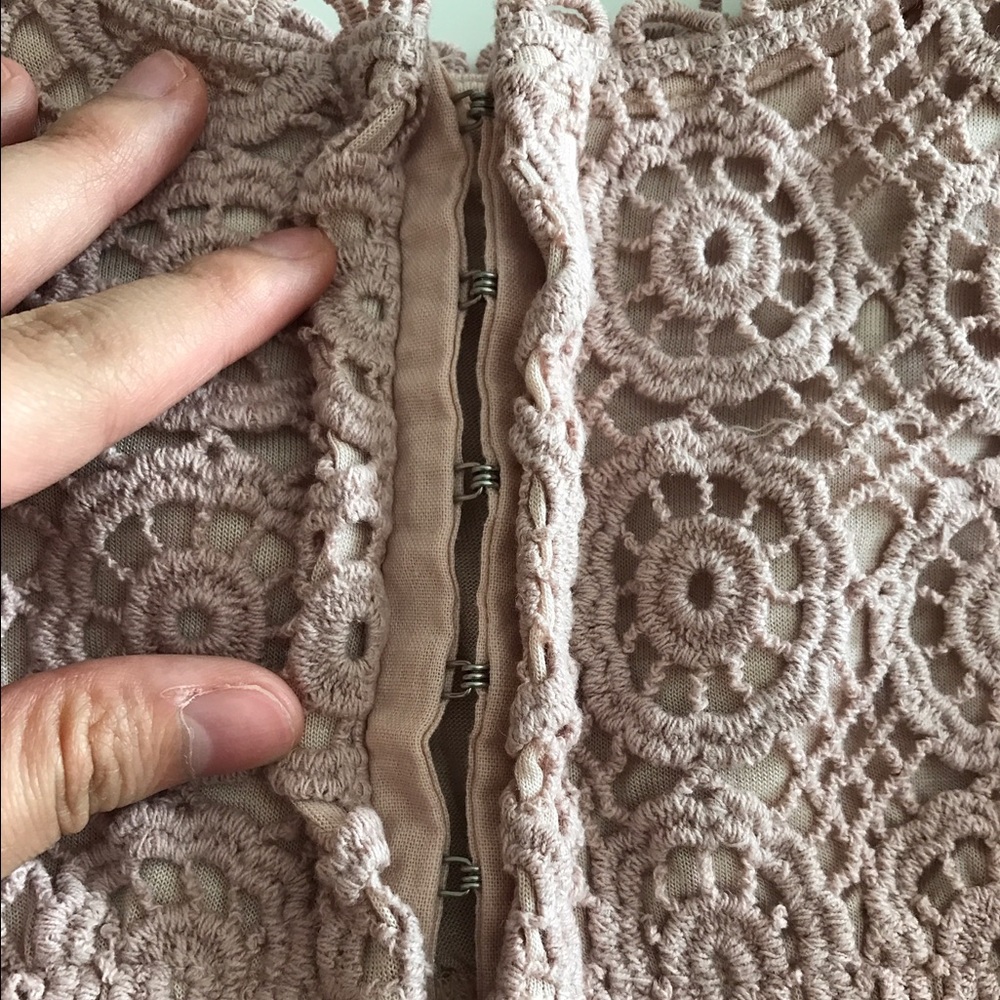 Pink Crotchet Crop Top - Picture 4 of 5