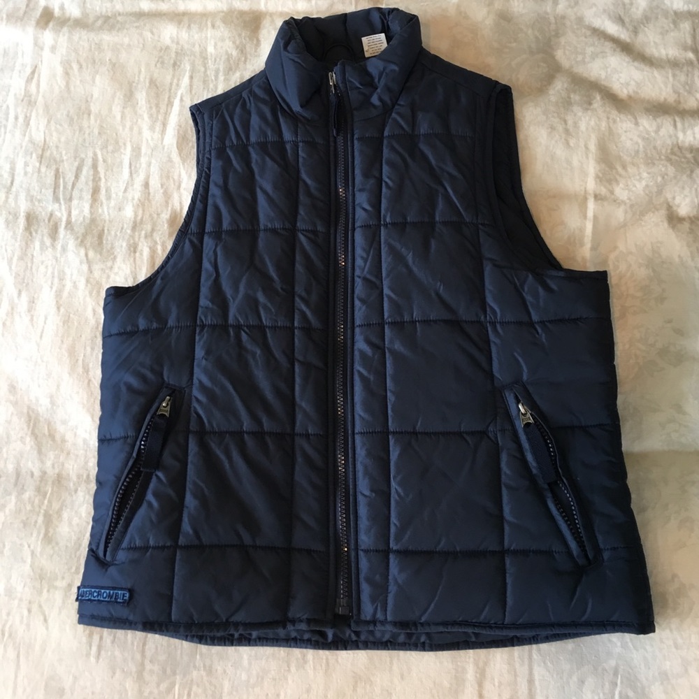 Abercrombie Small Navy Puffer Vest