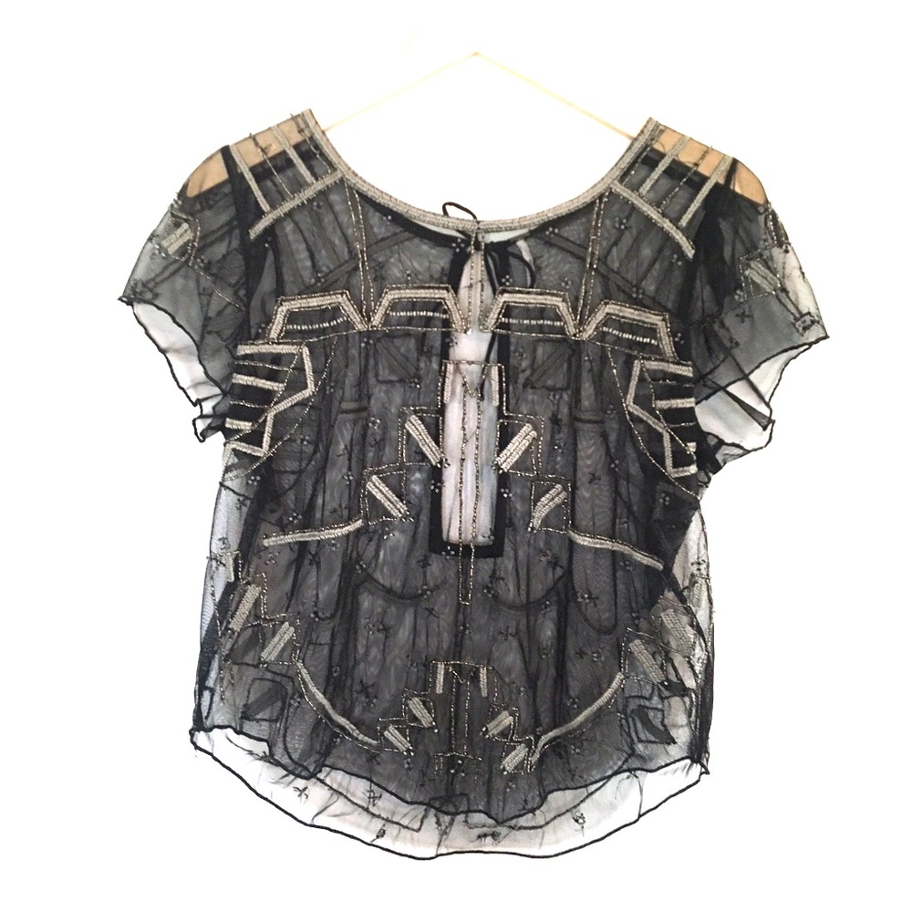 Free people beaded top