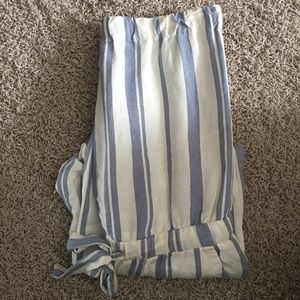 LOFT Striped Jumpsuit