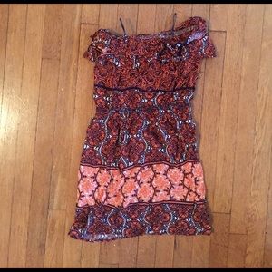 Aqua strapless dress