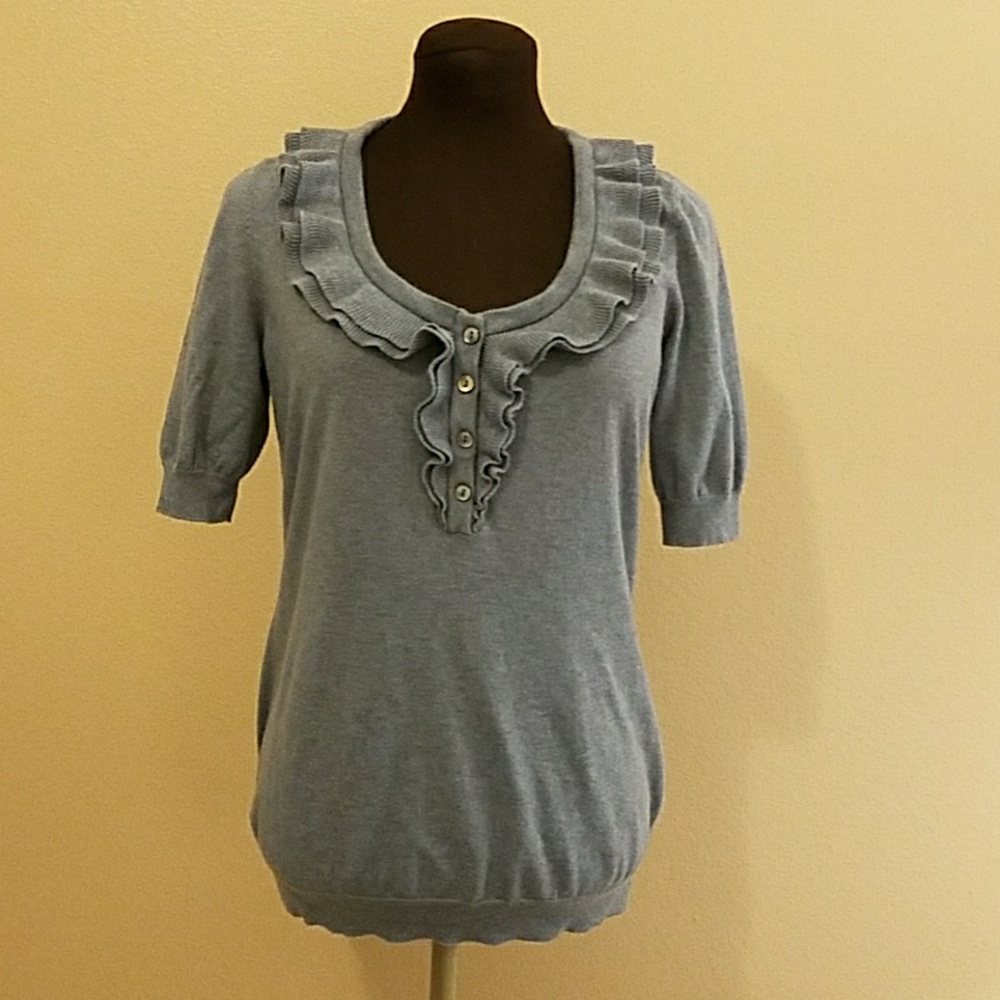 Banana Republic Ruffle Lightweight Sweater