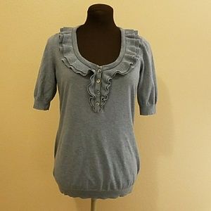 Banana Republic Ruffle Lightweight Sweater