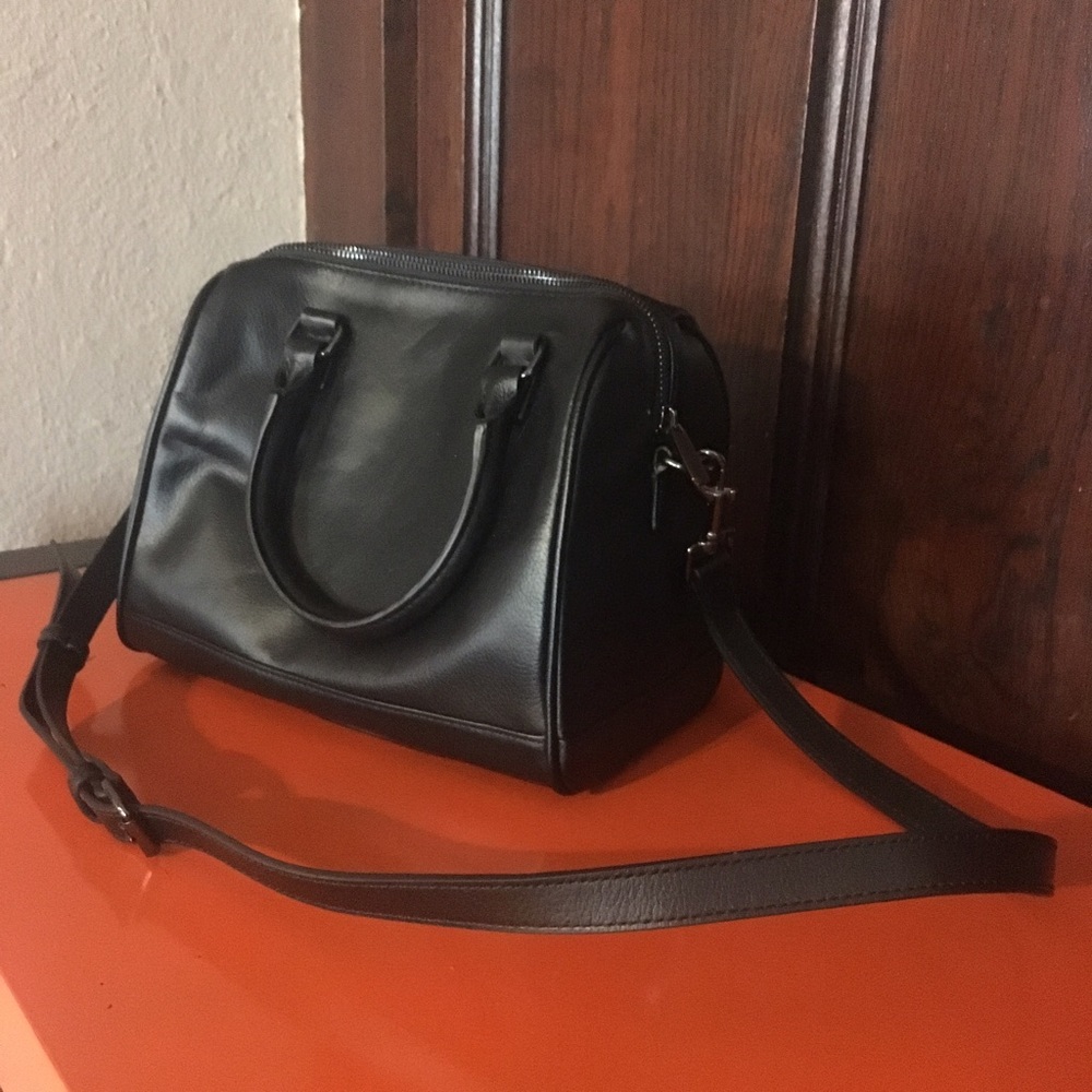 NWOT Barneys New York black leather satchel
