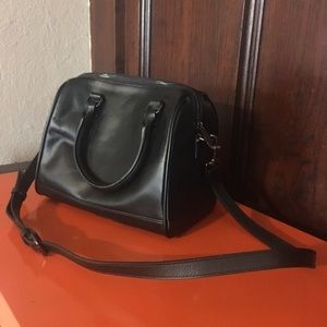 NWOT Barneys New York black leather satchel