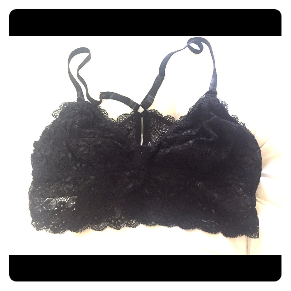 Marilyn Monroe black lace bralette size M