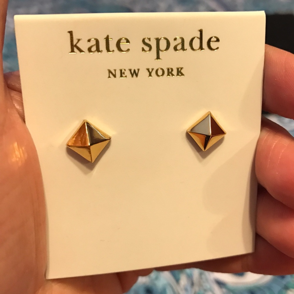 Kate Spade New York Gold Pyramid Stud Earrings