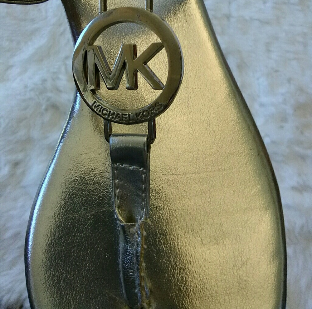 Silver strappy Michael Kors sandals