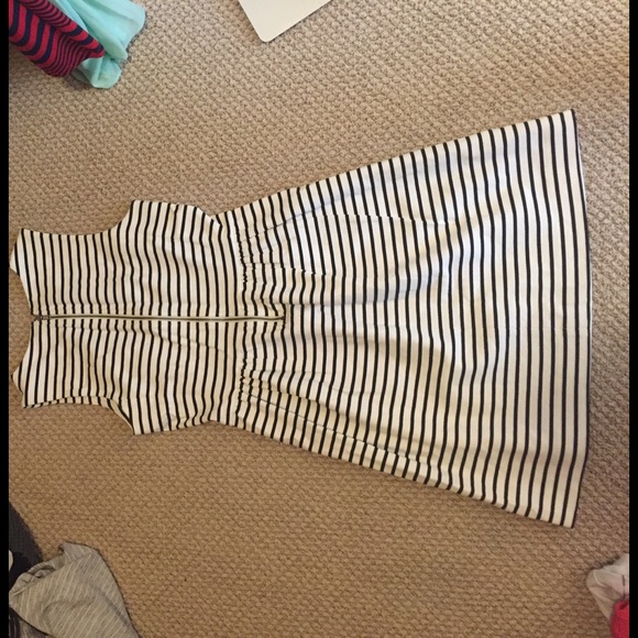 Like New J.Crew Stripe nautical fit & flare dress! - Picture 2 of 2