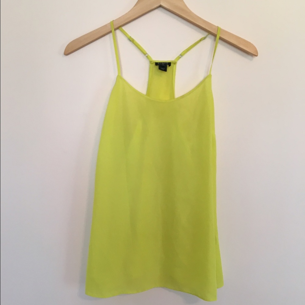 J Crew neon yellow tank