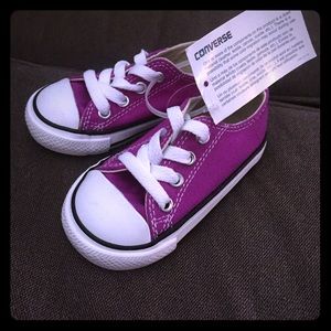 Purple color converse sneakers