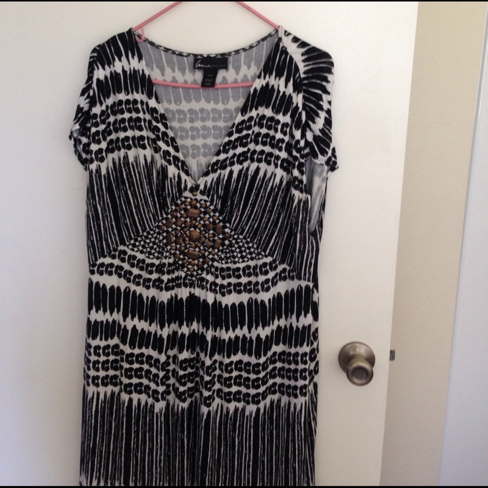 Lane Bryant size 14/16 black and white dress