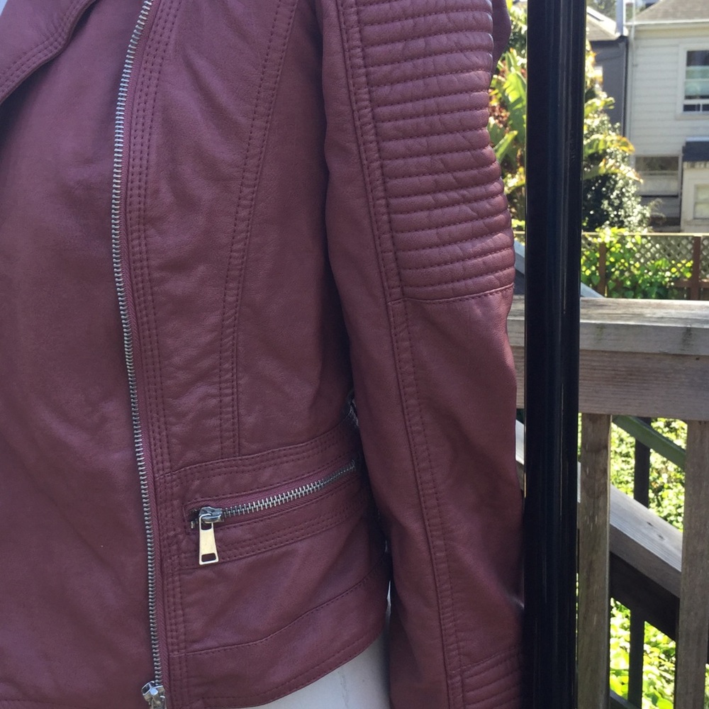 Dusty Rose Moto Jacket