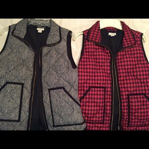 J. Crew Factory vests--selling together