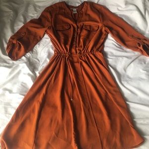 Burnt orange dress
