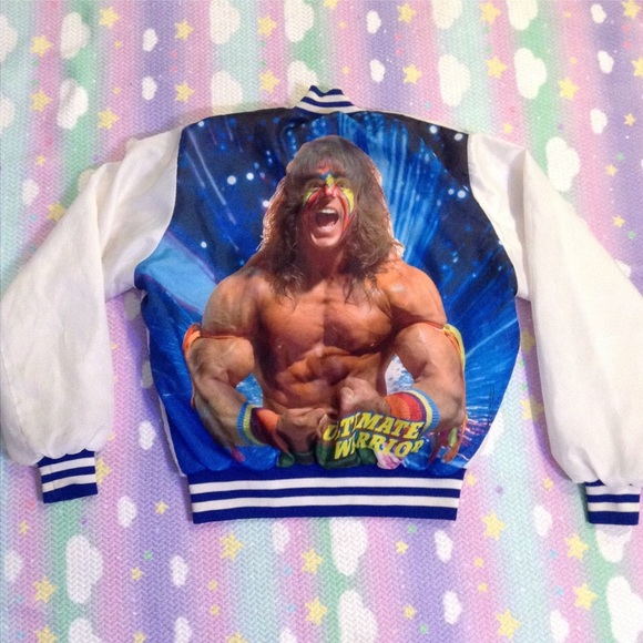 Jackets & Blazers - ULTIMATE WARRIOR CHALK LINE VINTAGE VARSITY JACKET Jackets & Blazers - ULTIMATE WARRIOR CHALK LINE VINTAGE VARSITY JACKET