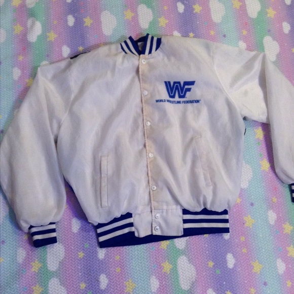 Jackets & Coats - ULTIMATE WARRIOR CHALK LINE VINTAGE VARSITY JACKET Jackets & Coats - ULTIMATE WARRIOR CHALK LINE VINTAGE VARSITY JACKET