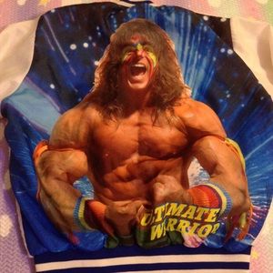 Jackets & Coats - ULTIMATE WARRIOR CHALK LINE VINTAGE VARSITY JACKET Jackets & Coats - ULTIMATE WARRIOR CHALK LINE VINTAGE VARSITY JACKET