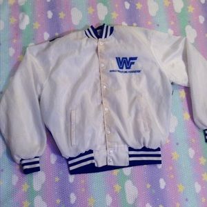 Jackets & Coats - ULTIMATE WARRIOR CHALK LINE VINTAGE VARSITY JACKET Jackets & Coats - ULTIMATE WARRIOR CHALK LINE VINTAGE VARSITY JACKET