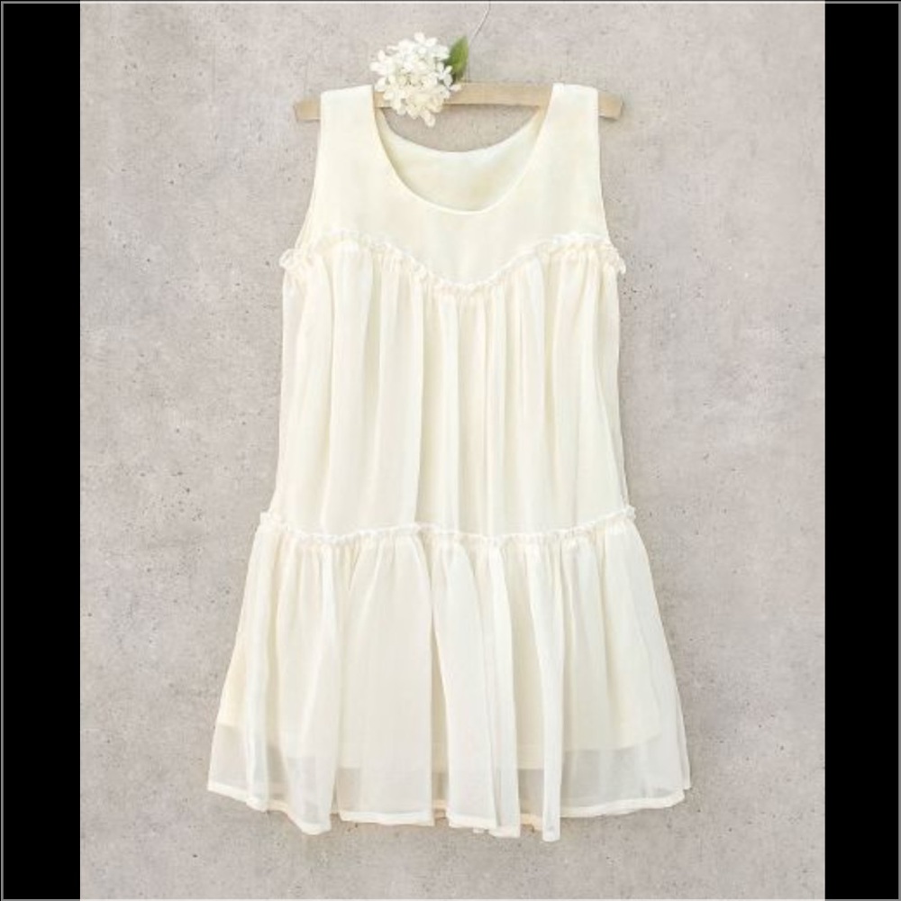 Cream Joyfolie Dorothy Dress