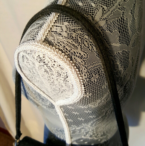 Kate Spade wool felt grey shoulder bag purse - Picture 8 of 8