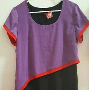 Nwt - Tiana B purple/black dress - size 10