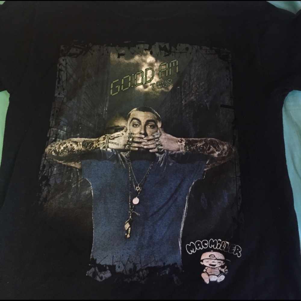Mac Miller black t-shirt go:od am tour