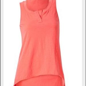 CAbi High Low orange shirt size medium