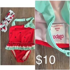 18 Mo Bathingsuit and Headband